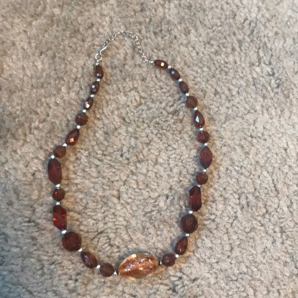 Amber Beaded Necklace